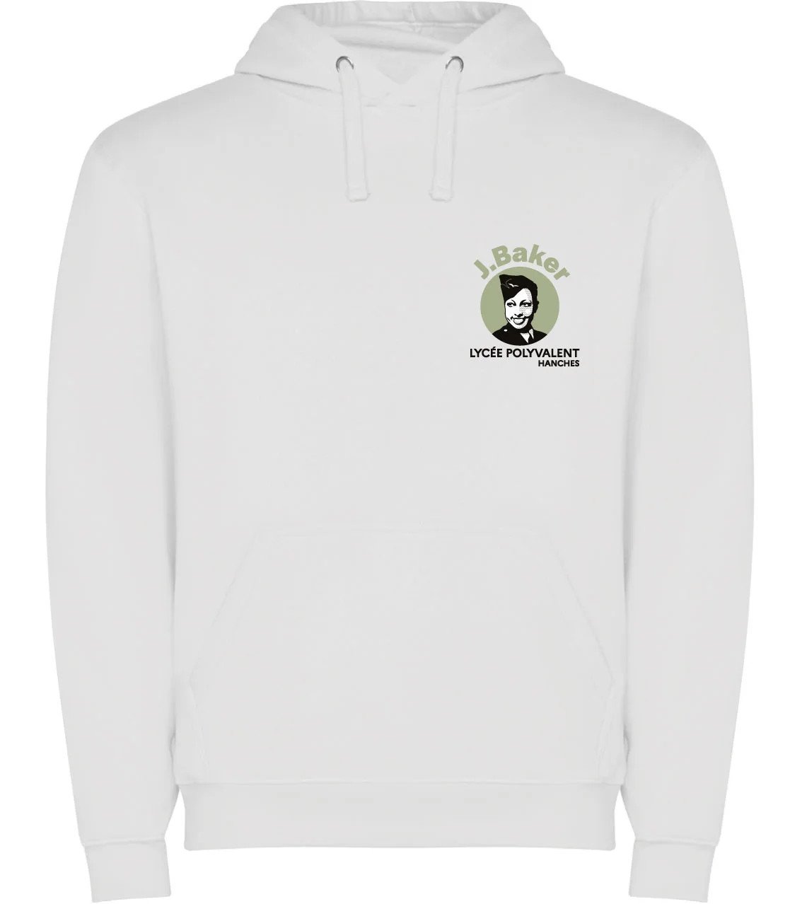 Sweat-shirt à capuche Blanc  J.Baker