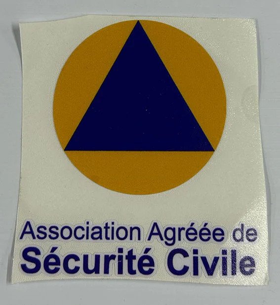 Lot de 20 Stickers Sécurité Civile